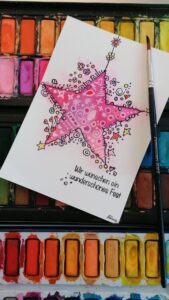 Colorful Happiness – Workshop Weihnachtskarten gestalten