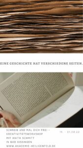 Schreib dich frei – Mal dich frei – Kreativitätsworkshop