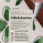 Malrunde im Wohnzimmeratelier – Glückskarten