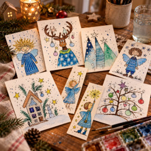 Kleine Weihnachtsfreude, selbst gemalt